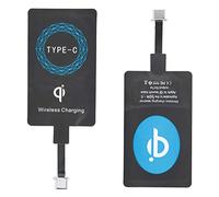 VBESTLIFE Ricevitori per Caricabatterie Wireless, 2PCS Universal Type-C Qi Wireless Adesivo Autoadesivo Ricevitore di Ricarica per Telefono Cellulare