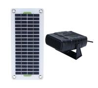 VBESTLIFE Riscaldatore del Pannello Solare da 30 W, Riscaldatore di Spazio Portatile con Pannello Solare Monocristallino per Auto, Casa per Animali Domestici, Campeggio, Riscaldamento