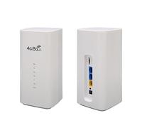 VBESTLIFE Router WiFi 4G LTE con Slot per Scheda SIM, Modem CPE WiFi Wireless con 4 Antenne 32 Dispositivi Hotspot Internet Ad Alta velocità a Lungo Raggio (Spina europea)