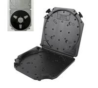 VBESTLIFE Scatola di Archiviazione a Nastro Vuoto da 7 Pollici, Scatola di Plastica con Carta per Etichetta per Nastro Audio a Bobina Aperta da 7 Pollici Universale (BLACK)