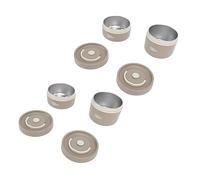 VBESTLIFE Scatola per il Pranzo Termica Rotonda Isolata in Acciaio Inossidabile 304 Contenitore per Alimenti Portatile Sano 3x Scatola per il Pranzo 1x Borsa Termica (4 scatole)