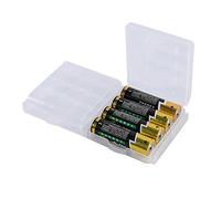 VBESTLIFE Scatola portaoggetti in plastica Rigida Trasparente Multifunzionale per batterie AAA (Confezione da 10 Pezzi)