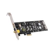 VBESTLIFE Scheda Audio PCIE, Supporto per CM6635, HiFi, 127 DB e -120 DB N, Adattatore PCI Express Scheda Audio 16/24 Bit
