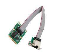 VBESTLIFE Scheda Controller di Rete Mini PCIe 10/100/1000Mbps, Scheda NIC LAN RJ45 per Computer Desktop, Supporta Il Tagging VLAN IEEE 802.1Q