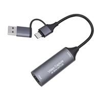 VBESTLIFE Scheda di Acquisizione Video 4K 60Hz, da HDMI A USB C e A, Plug and Play, Scheda di Acquisizione Video Audio USB 3.0 per Conferenze di Gioco in Live Streaming