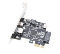 VBESTLIFE Scheda di Espansione PCIe USB 3.2 Gen1, Adattatore da 5 Gbps PCIe A USB 3.2 Gen1 Si Espande A USB Tipo E A Tipo C, per, per Linux