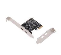 VBESTLIFE Scheda PCIE a USB 3.2 Gen 1, Adattatore di Espansione a Doppia Porta Tipo C da 5 Gbps con Scheda USB Header Sul Pannello Frontale, per Wins per Linux e per OS X
