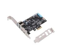 VBESTLIFE Scheda PCIe A USB 3.2 Gen 1 con Larghezza di Banda di 10 Gbps, 2 Porte di Tipo A e 2 di Tipo C, Scheda Adattatore di Espansione PCIe per PC Desktop