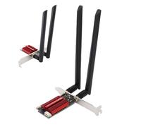 VBESTLIFE Scheda PCIe WiFi 6E AX4200Mbps Tri Band, Adattatore Desktop BT5.2 per Wins 10/11, con Sicurezza WPA3 e Doppia Antenna