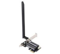 VBESTLIFE Scheda PCIE WiFi, WiFi 6E, 2,4/5/6GHz Tri Band Wireless Network Card, Bluetooth 5.2, Antenna Ad Alto Guadagno, Supporti per Vittorie 10/11, per Linux (Antenna da 8 dB)
