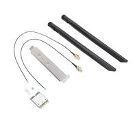 VBESTLIFE Scheda Wireless WiFi 7, Adattatore di Rete M.2 con Antenne Tri Band da 2,4 GHz 5 GHz 6 Tri Band 5,8 Gbps 4K QAM 2x2, per Laptop Wins 11