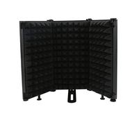 VBESTLIFE Schermo isolante per microfono, protezione pieghevole per microfono con triplo isolamento acustico, filtro riflettente per studio di registrazione, podcast, voce