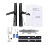 VBESTLIFE Serratura Intelligente per Porta Senza Chiave di Sicurezza Avanzato Impronte Digitali/Password per Casa, Ufficio, Camera da Letto, Lega di Alluminio per Porte di Spessore 40-120 Mm (BLACK)