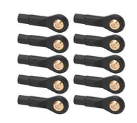 VBESTLIFE Set di Teste a Sfera con estremità del Tirante RC, 10 Pezzi Testa a Sfera con Collegamento a Sfera con estremità del Tirante in Plastica M3 Compatibile con Auto RC in Scala 1:10 1:12