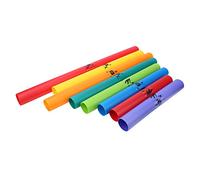 VBESTLIFE Set di Tubi Sonori Orff, Kit di Percussioni Ad Ottava da 8 Pezzi con Tubi di Plastica Colorati per l'educazione Musicale dei Bambini, Allenamento del Ritmo in Classe