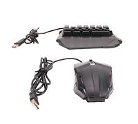 VBESTLIFE Set Tastiera e Mouse con una Mano, Tastiera con una Mano con 35 Tasti per Laptop