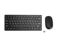 VBESTLIFE Set Tastiera e Mouse Russa, Combinazione Wireless a 78 Tasti con Design a Prova di Schizzi, Plug and Play 2.4G, per PC e Laptop