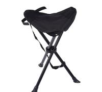 VBESTLIFE Sgabello Treppiede Pieghevole Portatile Sedia da Campeggio Anticaduta per Raffreddamento Estivo Portata 200 Kg (BLACK)