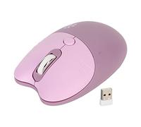 VBESTLIFE Simpatico Mouse Gatto, Mouse Silenzioso Wireless da 2,4 GHz, Mouse Kawaii con Ricevitore USB, 3 Livelli DPI, Compatibile con Notebook, PC, Laptop, Computer (Purple)