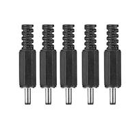 VBESTLIFE Spina di Alimentazione, 5 x 1,3 mm x 3,5 mm Maschio DC Power Plug Jack Adattatore connettore coassiale per Piccoli progetti elettronici e Applicazioni CCTV