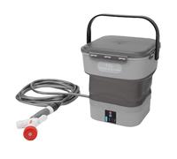 VBESTLIFE Spruzzatore Elettrico Ricaricabile, Spruzzatore Alimentato a Batteria con Serbatoio Dell'acqua Pieghevole da 12 Litri e Ugello 5 in 1 per la Pulizia Dell'auto del Giardino