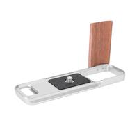 VBESTLIFE Staffa a L per Impugnatura per Fotocamera X E5, Lega di Alluminio Aerospaziale con Manico in Legno, Piastra a L a Sgancio Rapido con Cuscinetto Antiscivolo (SILVER)