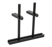 VBESTLIFE Staffa di Supporto GPU, Doppio Supporto, per Scheda Grafica con Staffa Abbassabile GPU Regolabile per Alluminio CNC con Montaggio su Ventola da 120 Mm (88 mm)