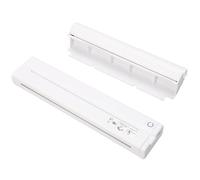 VBESTLIFE Stampante Portatile Senza Inchiostro da Viaggio, Stampante Termica Wireless Bluetooth Supporta Carta Termica da 8,5 X 11 Pollici, per Telefono PC Latop (WHITE)