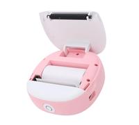 VBESTLIFE Stampante Termica Portatile, Stampante per Foto e Codici a Barre in Bianco e Nero Senza Inchiostro, Connessione Bluetooth All'app, per Studenti, Appunti e studio. (PINK)