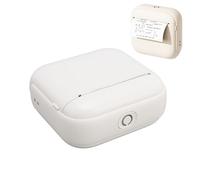 VBESTLIFE Stampante Termica Portatile, Stampante Tascabile Termica Senza Inchiostro Bluetooth 203dpi Wireless, Supporto 57x30mm, per Studenti (WHITE)