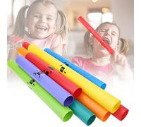 VBESTLIFE Strumento a Tubo Sonoro Orff, Kit di Percussioni Ad Ottava da 8 Pezzi con Percussioni Corporee, Tubi di Plastica Colorati per Educazione Musicale per Bambini, Set di Allenamento