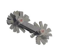 VBESTLIFE Strumento di Misurazione del Passo delle Viti Whitworth da 51/52 Pezzi, Misurazioni Precise, Calibro a Tampone Leggero e Delicato con Interruttore Rotante, Design Robusto per Torni per