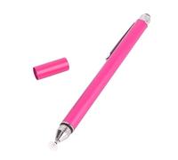 VBESTLIFE Stylus da 2 in 1 Stilo, Ad Alta sensibilità Trasparente Fibra in Fibra Stilo Capacitivo con Clip in Metallo, per il Calendario Touchscreen, Calendario Digitale (Rosa rossa)