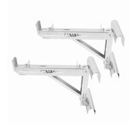 VBESTLIFE Supporti di Supporto Durevoli per Montanti per Scale Regolabili in Acciaio Legato per la Riparazione di Finestre per Pittura Murale, Kit di Supporti per Scale da 2 Pezzi per Uso Domestico