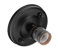 VBESTLIFE Supporto Base per Lampada da Parete a Soffitto Industriale Vintage E26/E27 - Portalampada a Sospensione in Metallo, Apparecchio di Illuminazione Fai-da-te Resistente Al Calore per la