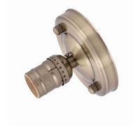 VBESTLIFE Supporto Base per Plafoniera Industriale Vintage, Portalampada E26 E27 con Metallo Resistente Al Calore, Lampadina a Vite Nera per Decorazioni Fai da Te, Kit di Illuminazione Sostitutiva