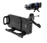 VBESTLIFE Supporto da Auto Girevole con Ricarica Wireless, Supporto per Telefono con Rotazione Automatica 2 in 1 con Rotazione Intelligente con un clics e Bloccaggio Automatico per