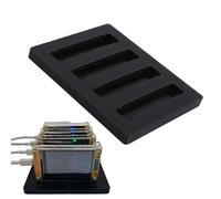VBESTLIFE Supporto per 4 Slot per Minatori V2 ESP32 da 2,8 Pollici e Lotteria, Supporto per Macchina Mineraria Bitcoin con Design Impilabile