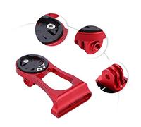 VBESTLIFE Supporto per Prolunga per Computer da Bicicletta, Supporto per Attacco Manubrio in Lega di Alluminio per, Piastra di Allargata, per Contachilometri Bici per Clip per Fotocamera Sportiva,