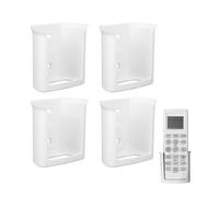 VBESTLIFE Supporto per Telecomando, Organizer in ABS Montato a Parete per Telecomandi per Altoparlanti TV per Condizionatori D'aria, con Montaggio Adesivo a Vite