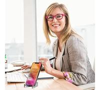 VBESTLIFE Supporto per Telefono Cellulare Compatto Portatile in Lega Supporto per Telefono Pieghevole Robusto e Durevole Dimensioni da Viaggio Tascabile Adatto per Smartphone da 3,5-8 Pollici (#2)