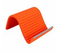 VBESTLIFE Supporto per Telefono in Silicone, Antiscivolo, Pieghevole (ORANGE)