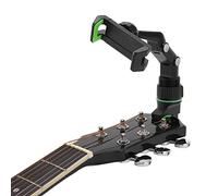 Vbestlife Supporto per testa per chitarra, supporto per telefono e testa per chitarra, 10 plettri e panno per la pulizia per insegnare la registrazione video