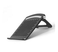 VBESTLIFE Supporto Pieghevole per Laptop Supporto Portatile Ergonomico Antiscivolo con Raffreddamento Cavo per Scrivania per Notebook (BLACK)