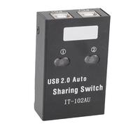 VBESTLIFE Switch di Condivisione USB 2.0, 2 Computer Condividono 1 Stampante Selettore Switch USB per Trasferimento Ad Alta velocità, con un Solo Tasto di Commutazione per il Lavoro
