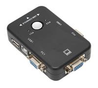 VBESTLIFE Switch KVM, Splitter Video Ultra HD 1920x1440, Switch KVM DVI USB 2.0, Porta VGA, Supporto Giochi Online e DVR, per Condivisione Video