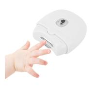 VBESTLIFE Tagliaunghie Elettrico Automatico, Tagliaunghie di Sicurezza con Ricarica USB a Luce LED a 2 velocità con Copertura Protettiva per Bambini e Adulti (WHITE)