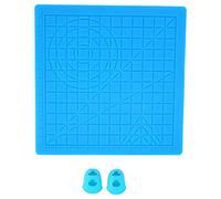 VBESTLIFE Tappetino di Design 3D, Pieghevole Flessibile in Silicone Spesso Premium con Righello in Scala Trasparente e 2 Tappi per le Dita, per Bambini e Amanti della Stampante 3D