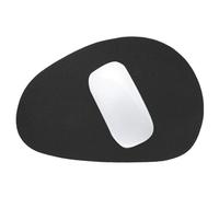 VBESTLIFE Tappetino per Mouse, Tappetino per Mouse in Pelle PU, per per Computer Lavabile Antiscivolo e Resistente All'acqua, 8,74x7,13 Pollici (BLACK)