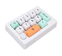 VBESTLIFE Tastiera da Gioco Meccanica da 12 Tasti, Tastiera Macro Programmabile con una Manopola, Retroilluminazione RGB Scambiabile Calda per Vittorie OS X (WHITE)